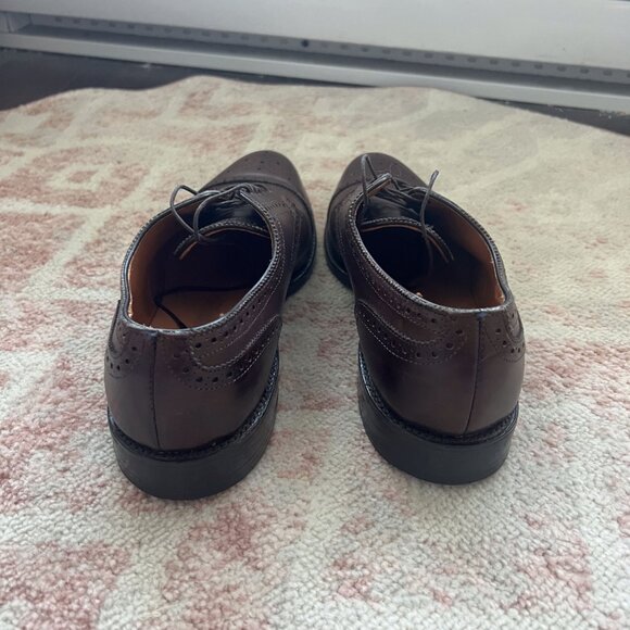 Allen Edmonds - Brown Sanford Derby - Brogue Dress Shoes - Picture 7 of 9